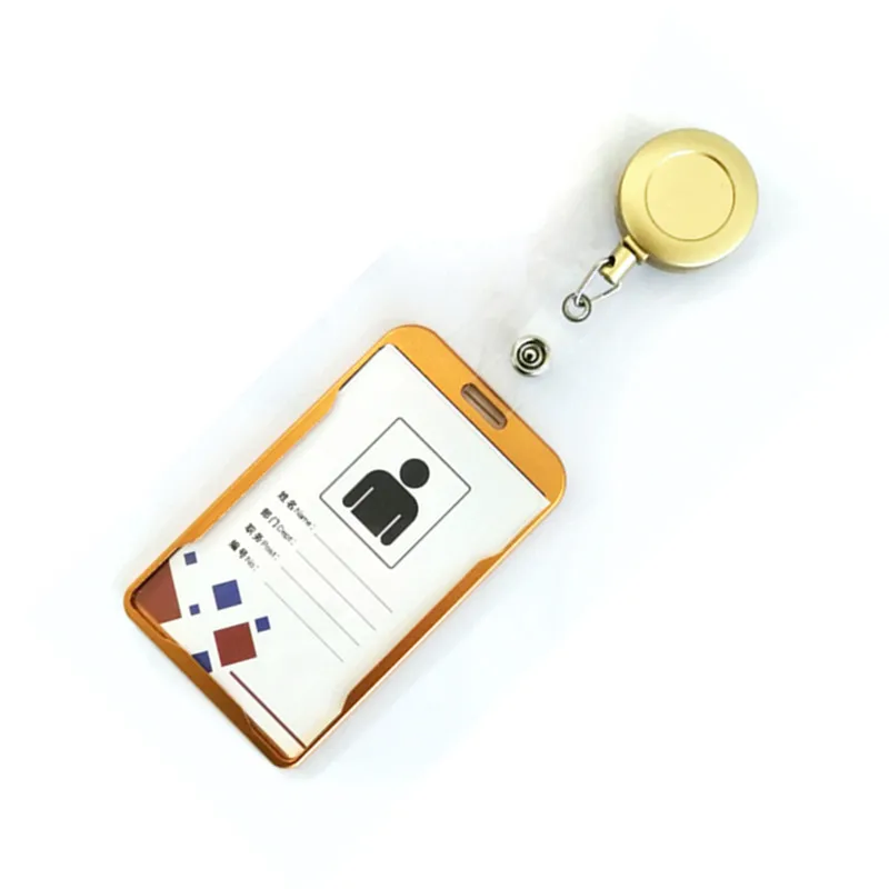 Бейдж из АБС пластика для удостоверения личности держатель алюминиевого сплава