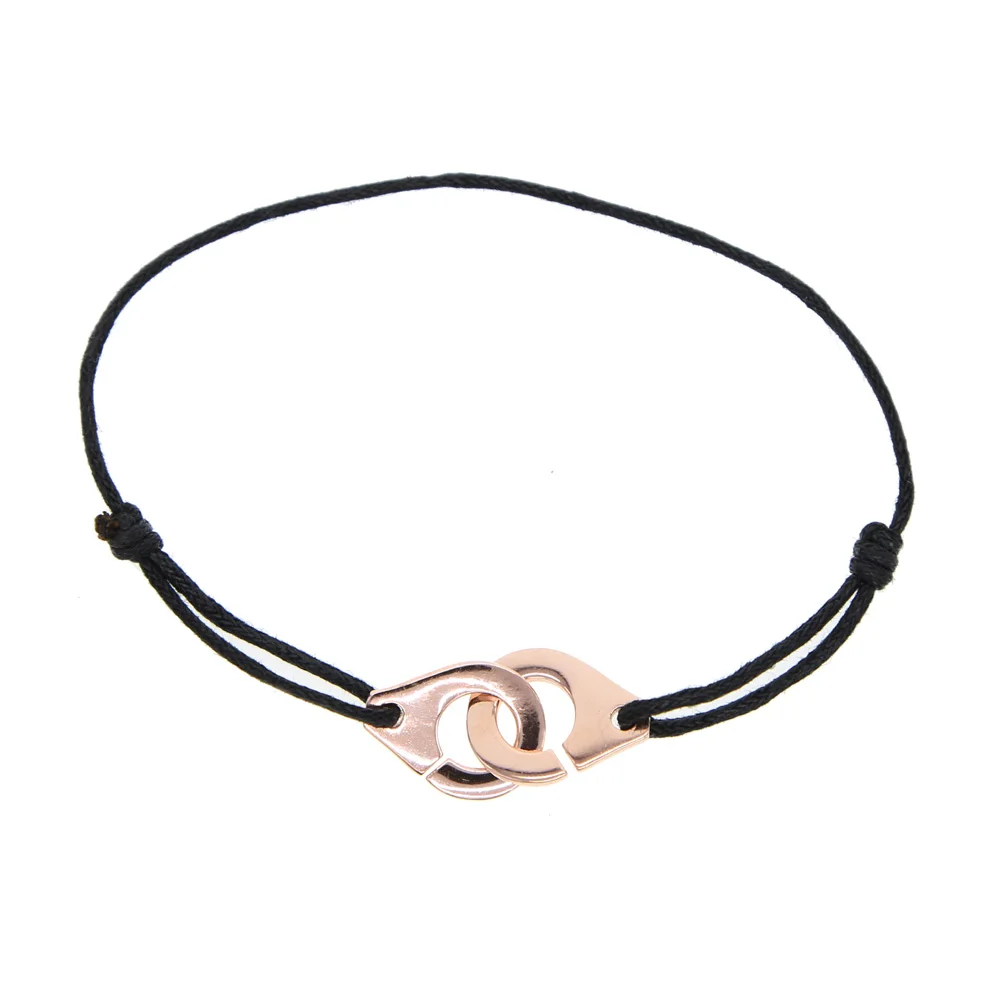 Простая тонкая красная черная шнуровка с серебром 925 пробы круглым сердцем