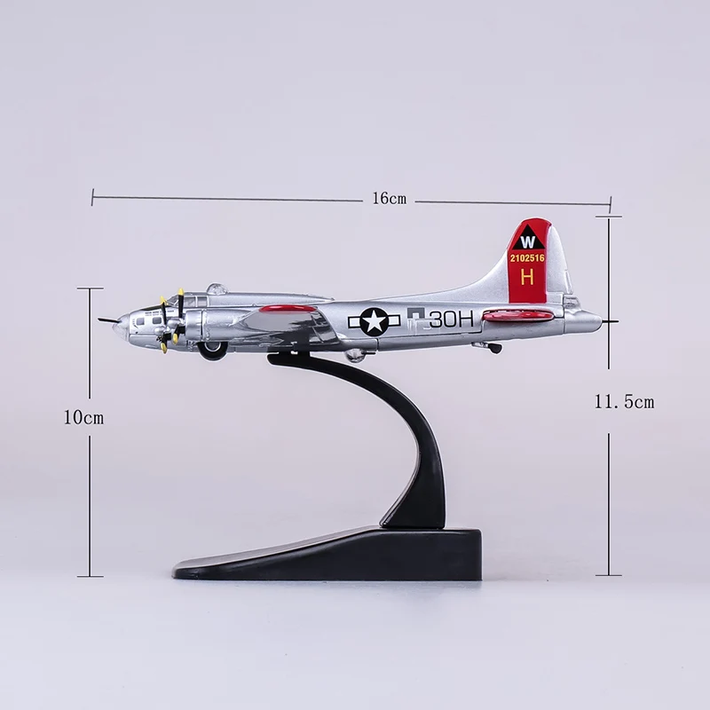 1/144 весы блоки 2-ой мировой войны, второй мировой войны военный самолет классический игрушечные бомбардировщики Boeing B17 Самолет B 17 моделей для детей-поклонников Коллекция подарков