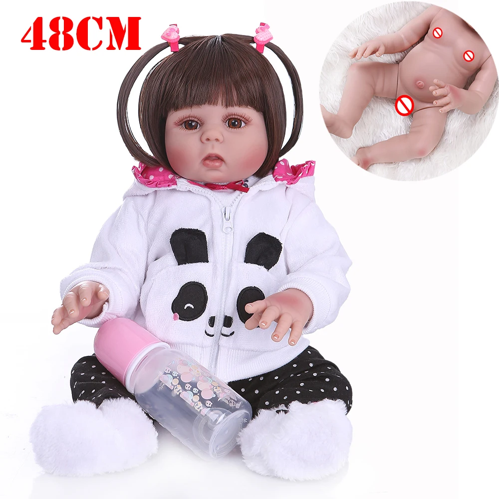 Реалистичная кукла младенец 19 дюймов 48 см оптовая продажа полностью силиконовая