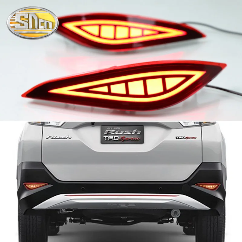 SNCN 2 шт Многофункциональный Светодиодный отражатель задний противотуманный