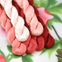 silk embroidery thread 100 silk thread hand embroidery embroider cross stitchwatermelon red