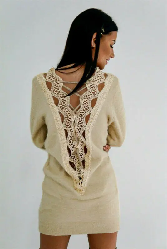 Женский флисовый пушистый вязаный свитер повседневный Свободный пуловер с