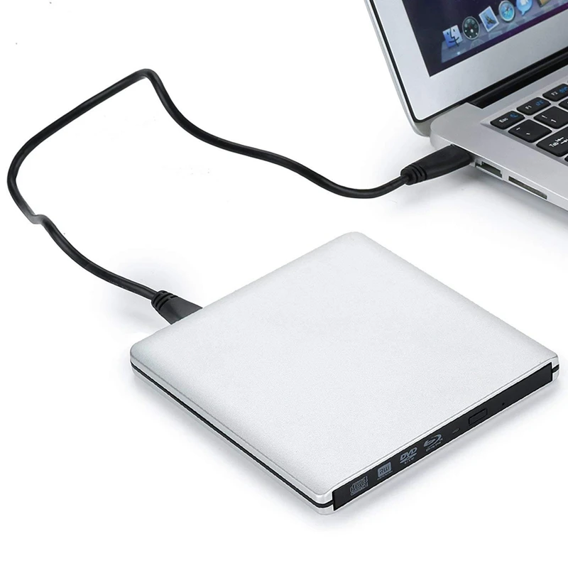 

Usb3.0 Blu-Ray Burner Ultra-Thin Aluminum Alloy Drive Portable Support for Reading and Writing Discs Computer Universal