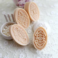 silicone mold 4 styles arts crafts diy soap making mold handmade court flower embossment soap resin candle mold