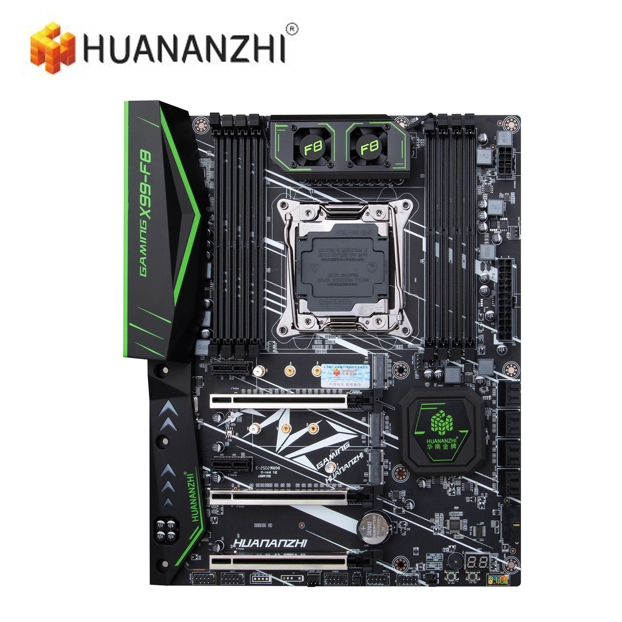 HUANANZHI X99 F8 материнская плата слот LGA2011-3 USB3.0 NVME M.2 SSD Поддержка DDR4 ECC REG памяти и Ксеон