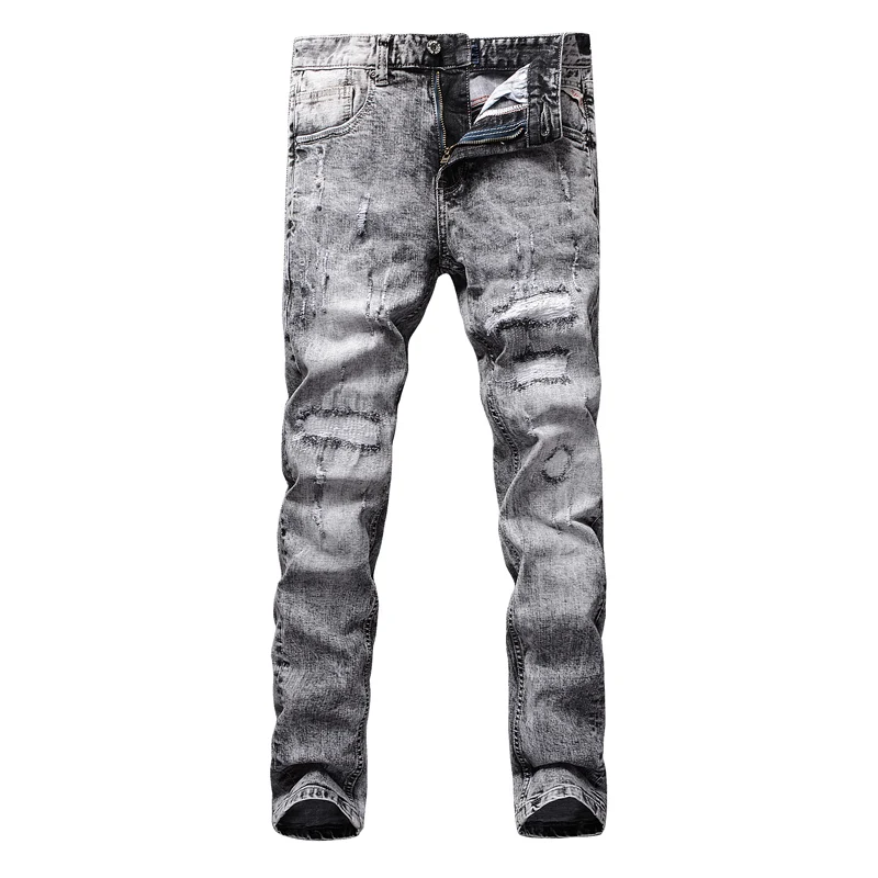 

Mens Youthful trend Straight New Slim High Quality Jeans Pants Denim Casual Harem Male Fashion Streetwear Versatile Trousers
