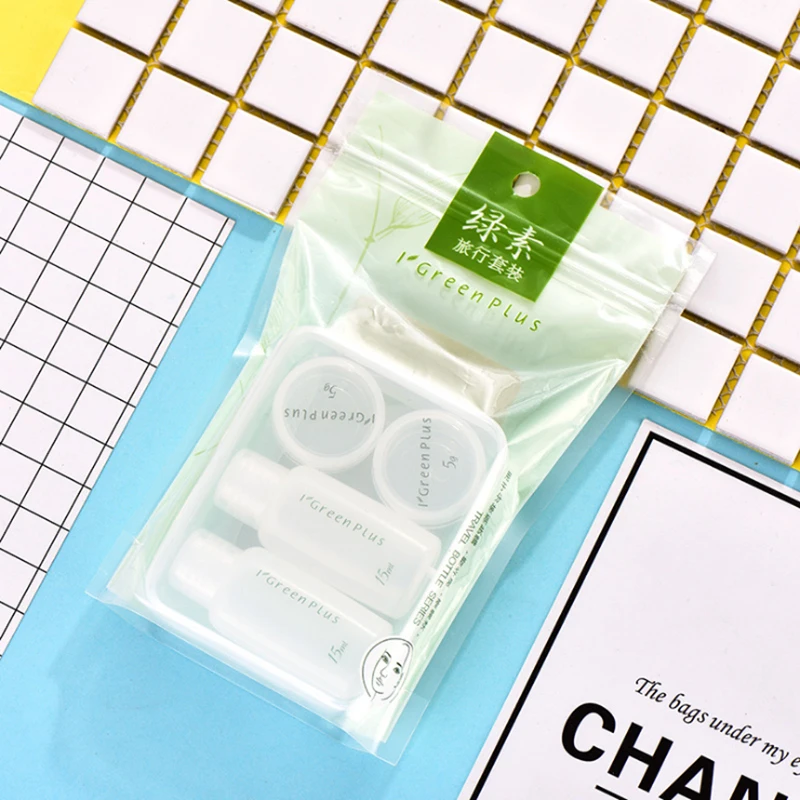 5 шт. мини портативный прозрачный дорожный флакон для косметических средств Крем