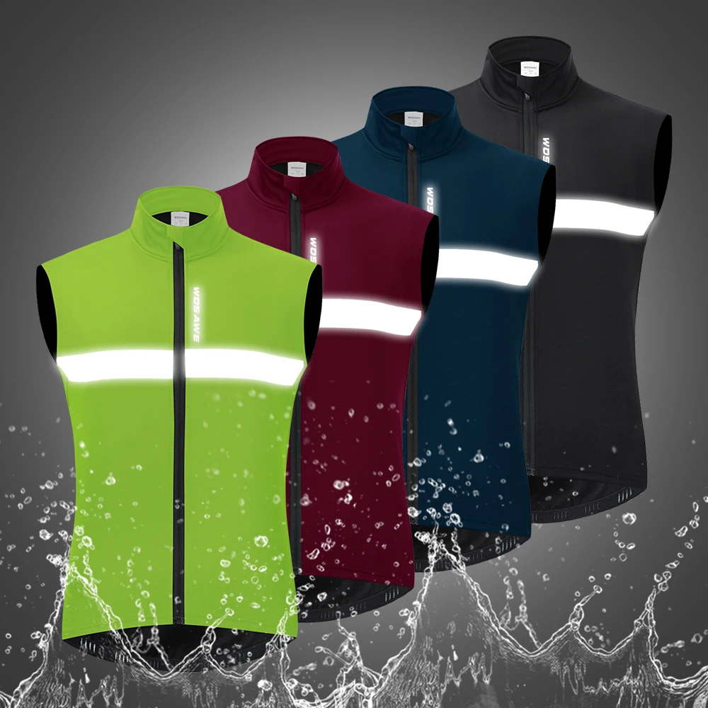 WOSAWE 2020 Зимняя Теплая Флисовая велосипедная куртка ветрозащитная