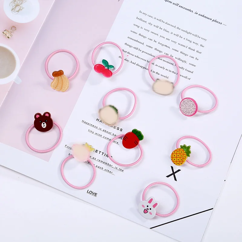 Новинка мультяшный стиль веревка для волос девочек детские резиновые ленты 3 5 см