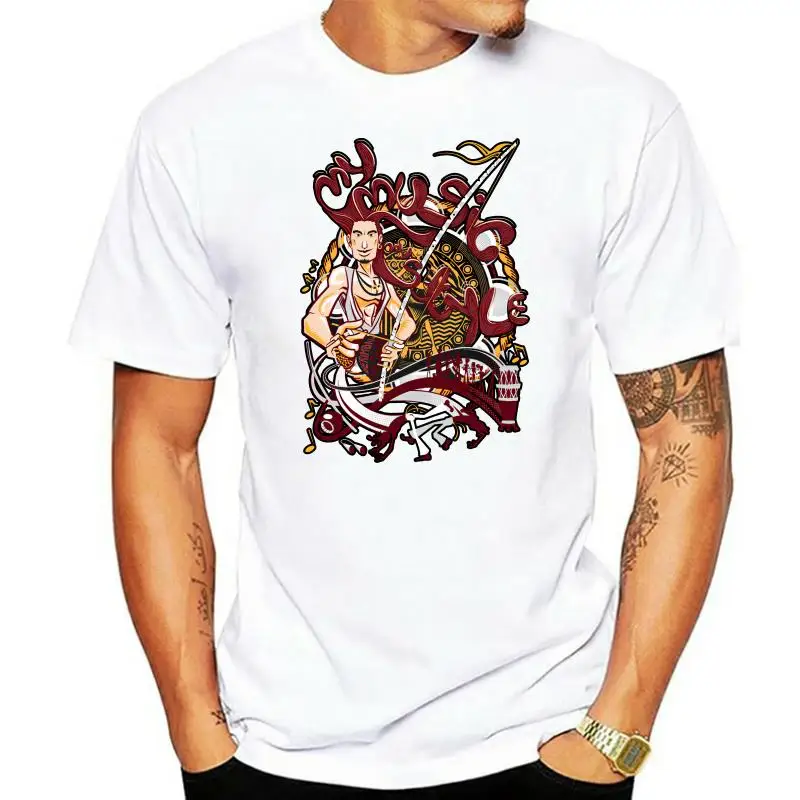 

Capoeira Music Samba Brazil Customized Men T-shirt Unique Design Tops Tees Cotton Fabric Hip-hop Styling