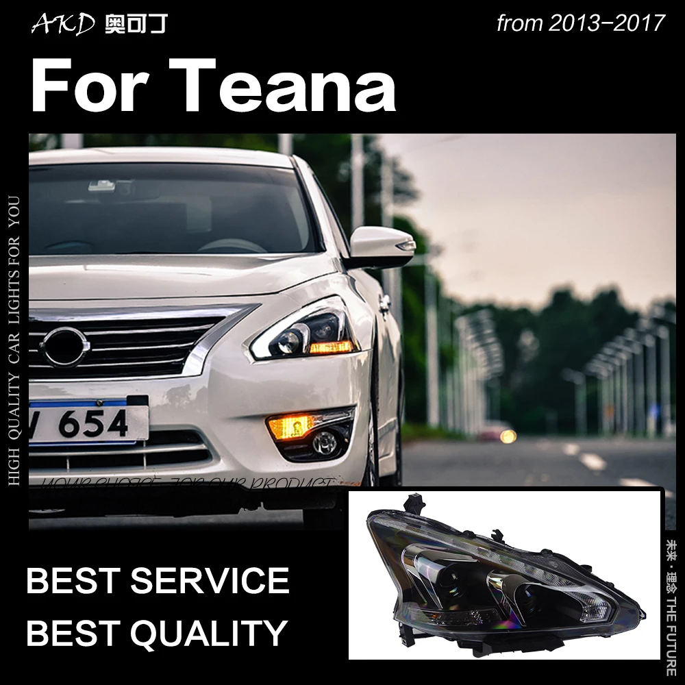 AKD автомобильный Стайлинг для Nissan Teana фары 2013 2017 Altima светодиодный ная фара DRL Hid