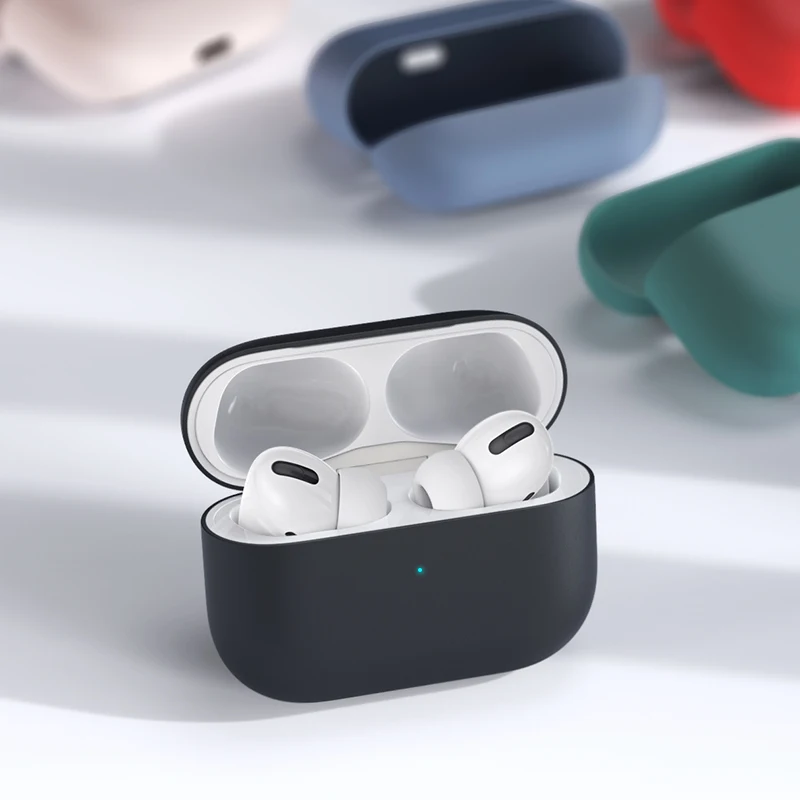 Case For Airpods Pro Силиконовый чехол для Apple Airpods для Air Pods чехол s для Airpods Pro Bluetooth наушники кожаный чехол для наушников Аксессуары - Цвет: Case For Airpods Pro