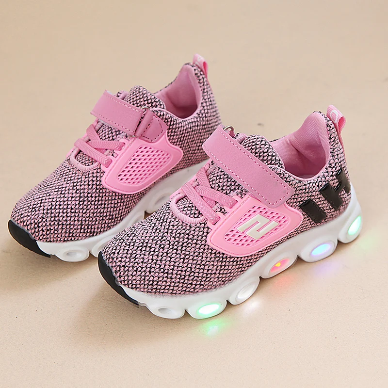 Boys Sneaker Girls Shoes High Quality Kids Led With Lights 2019 Spring Autumn Children Toddler Baby | Детская одежда и обувь