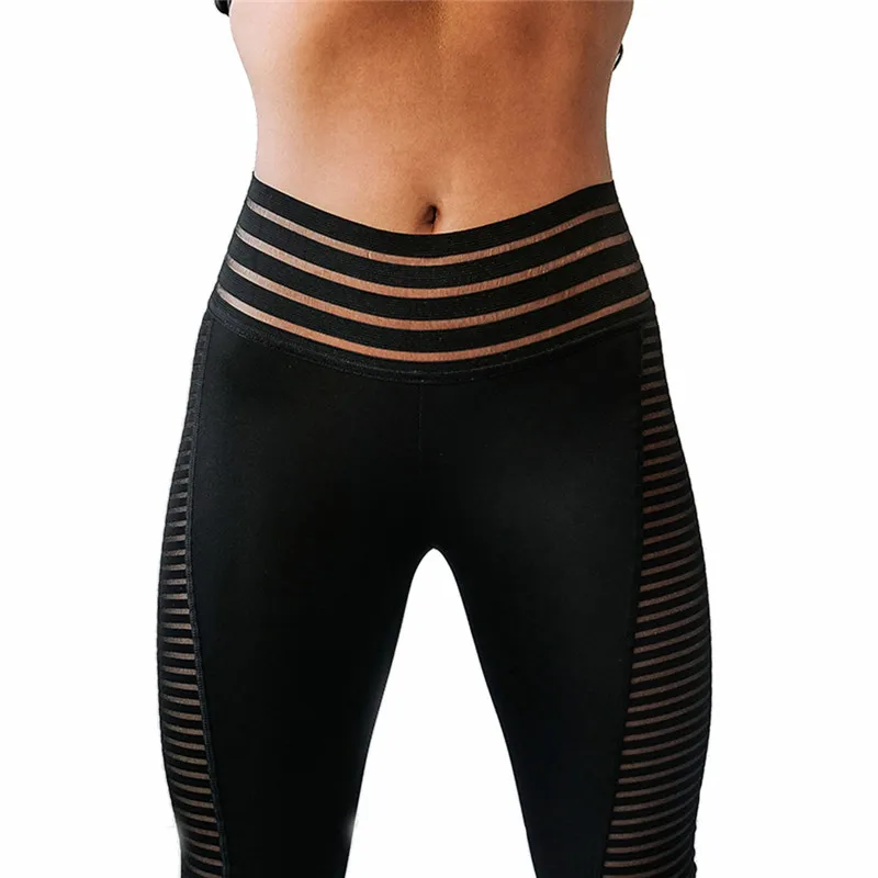 Леггинсы женские сетчатые с завышенной талией пикантные штаны в стиле пэчворк