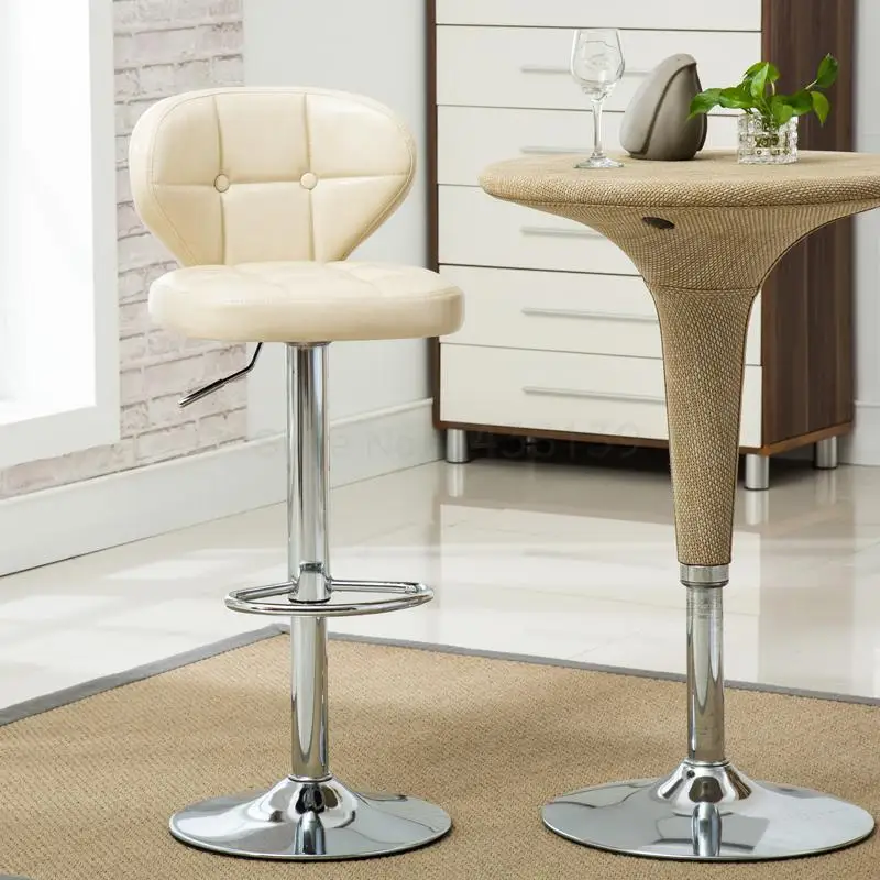 Барный стул бар поворотным подъемником для спинкой дома бара высокий барный