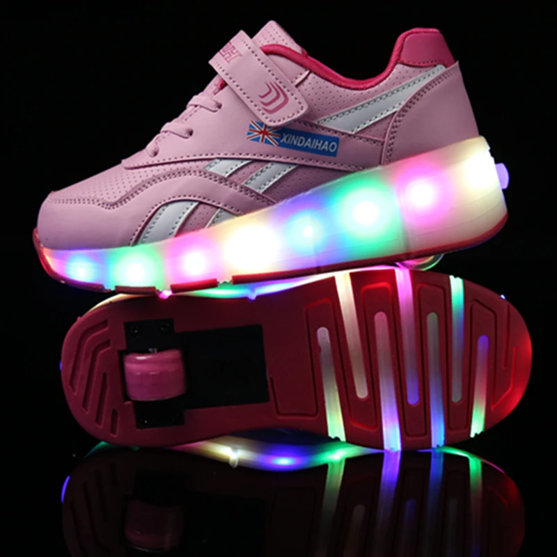 Jazzy Heelys детский светодиодный светильник Heelys для мальчиков и девочек детская обувь для роликовых коньков Детские кроссовки с колесами 51301