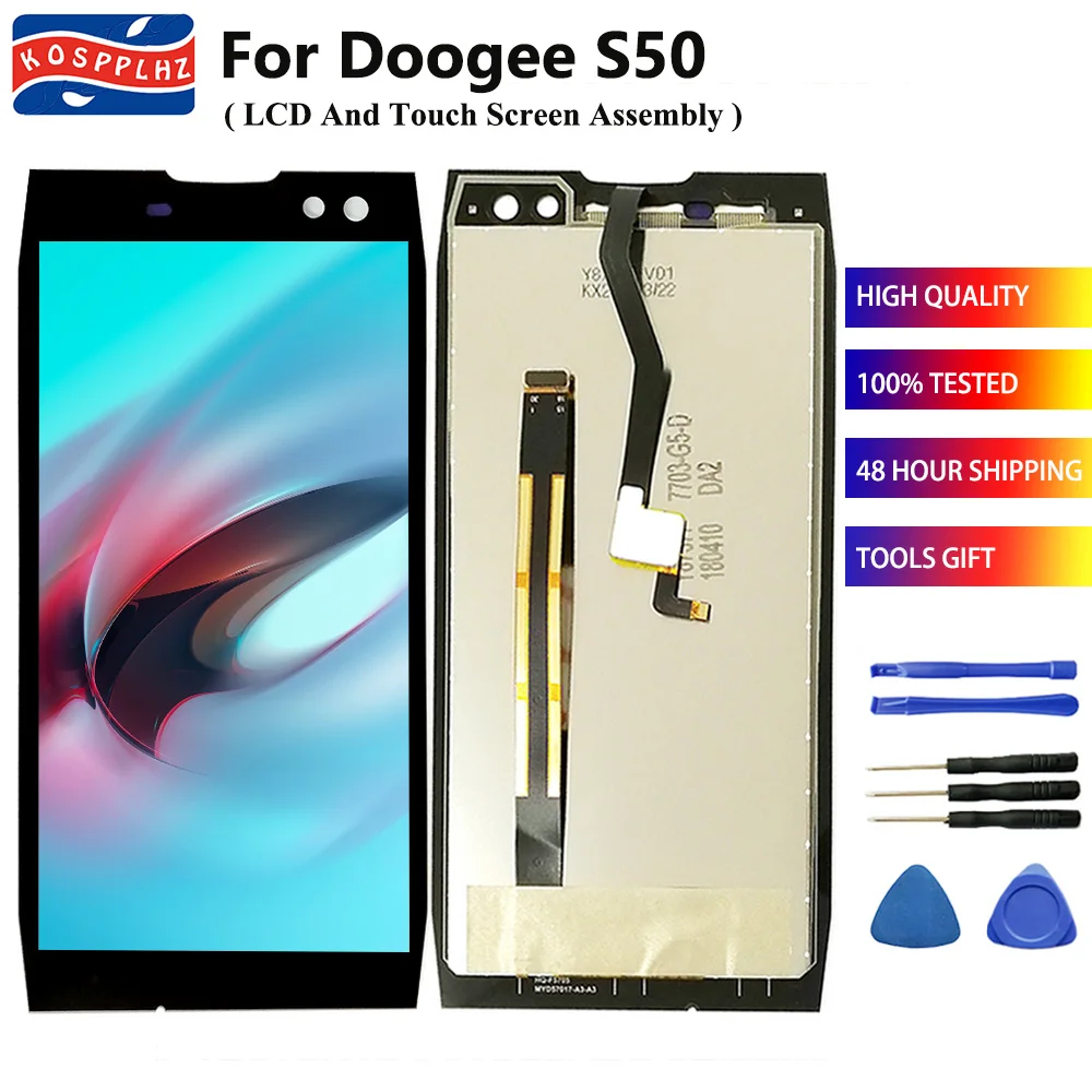 

5.7" For Doogee S50 LCD Display And Touch Screen Digitizer Assembly 100% Tested Well Replacement DOOGEE S 50 LCD + Glue