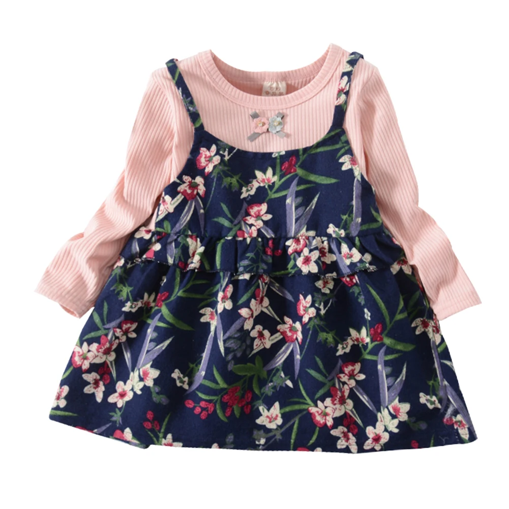 Платье для маленьких девочек сезон весна осень платья принцессы короткие топы