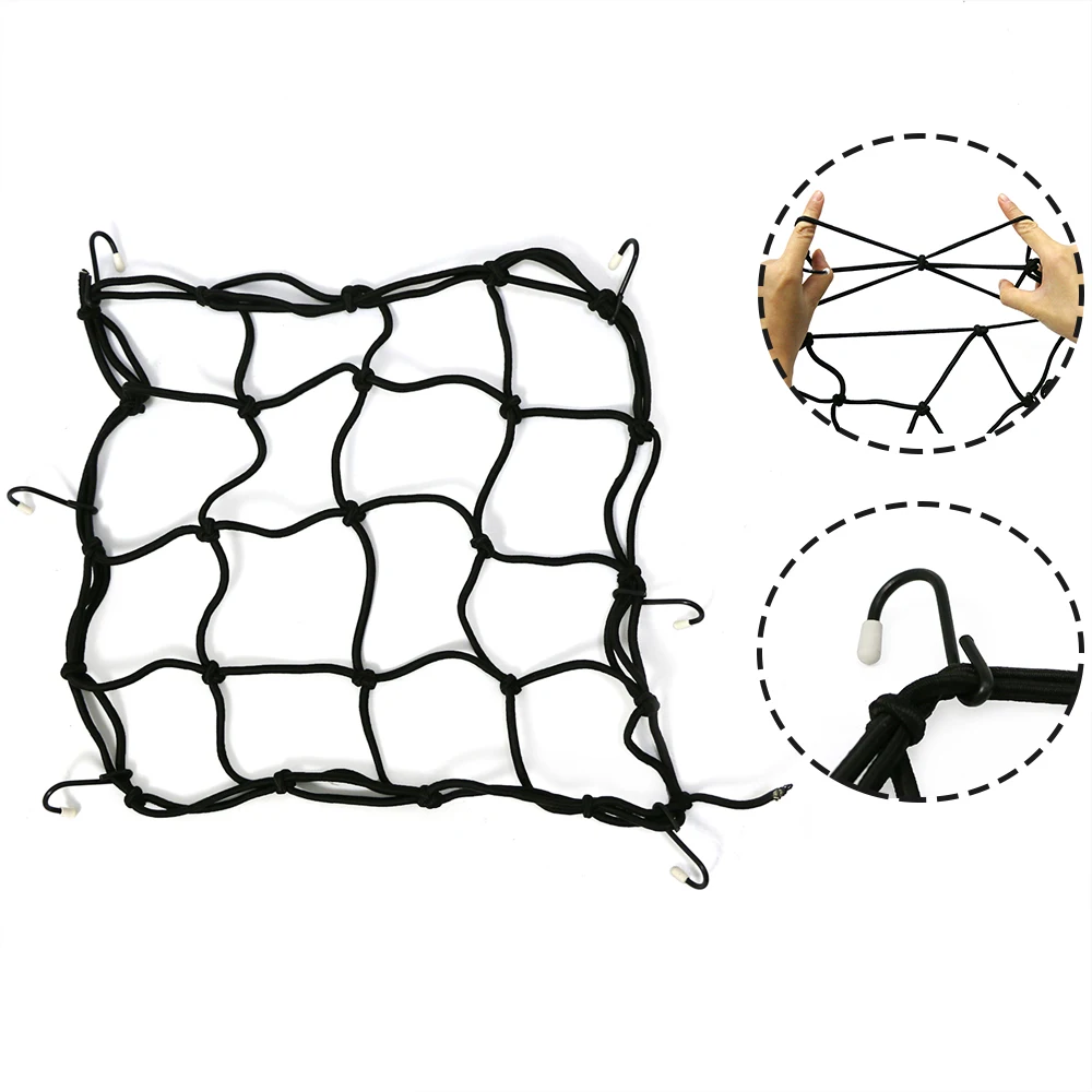 Универсальная багажная сетка для мотоцикла 6 крючков |