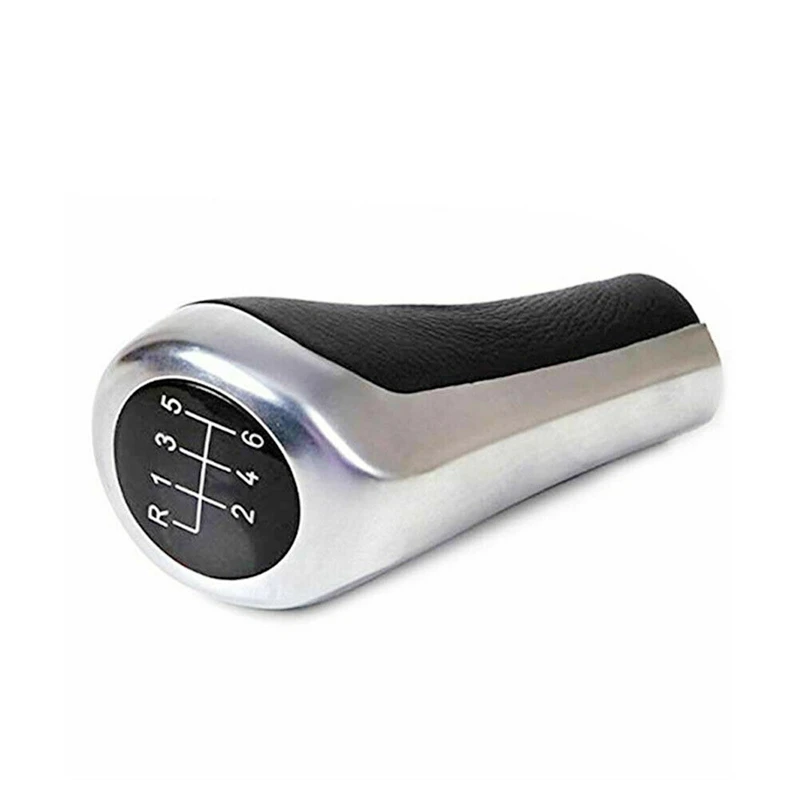 

6 Speed Gear Shift Knob Shifter Knob Black and Chrome Gloss for BMW E60 E61 E65 E81 E83 E84 E87 E90 E91 E53
