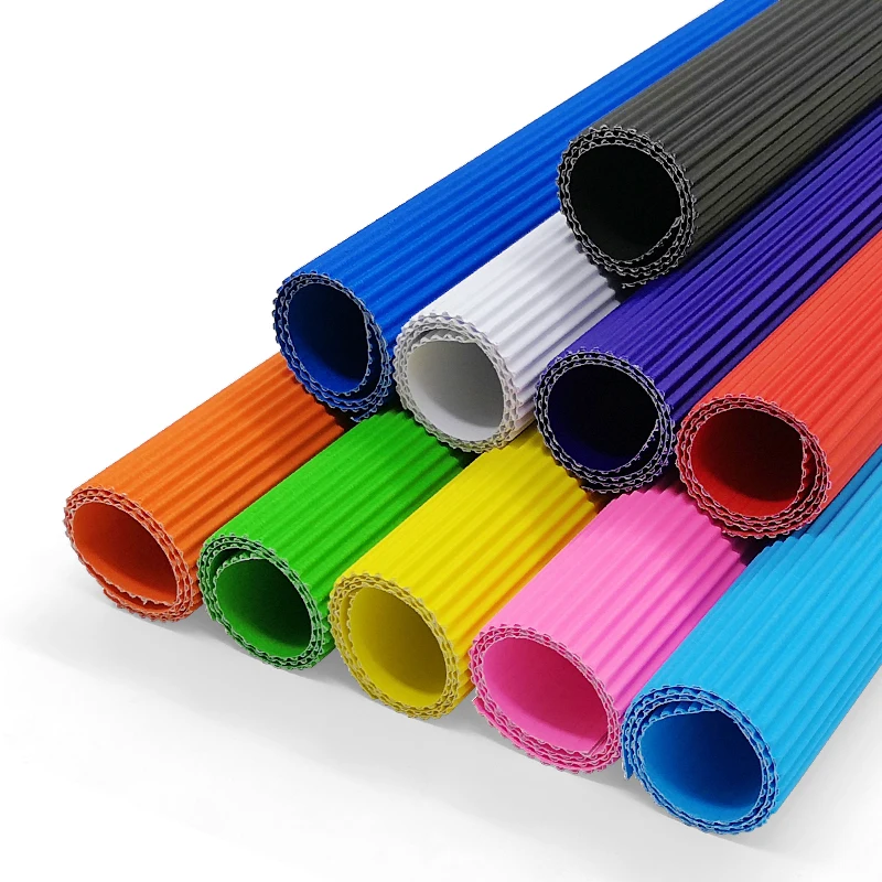 50*70 см чистая цветная гофрированная бумага Выдвижная Цветочная цветочные