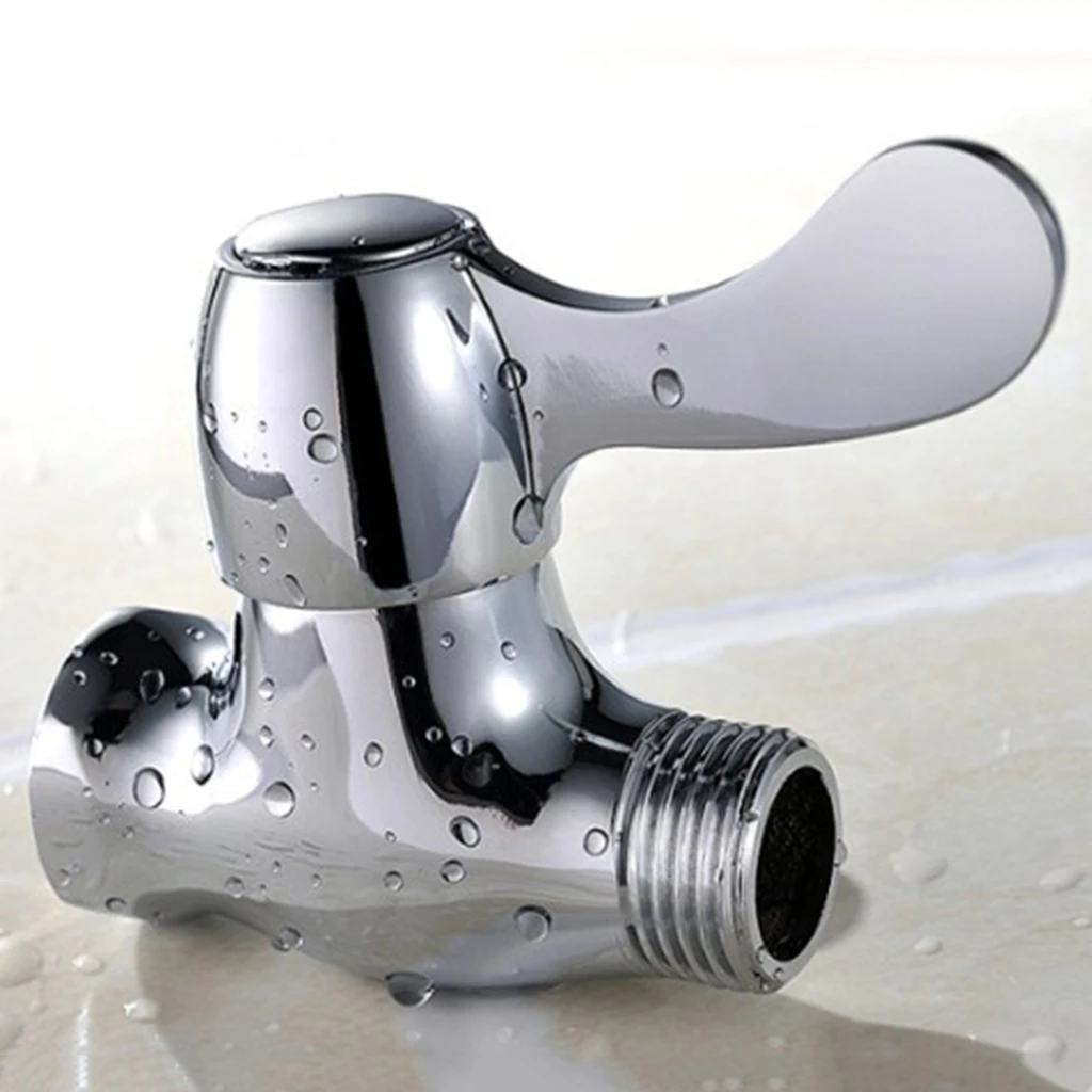 

Brass Ball Valve,Water Tap Faucet Angle Shut-Off Valve Pipe Hose Fittings For Shower Bathroom(DN15)