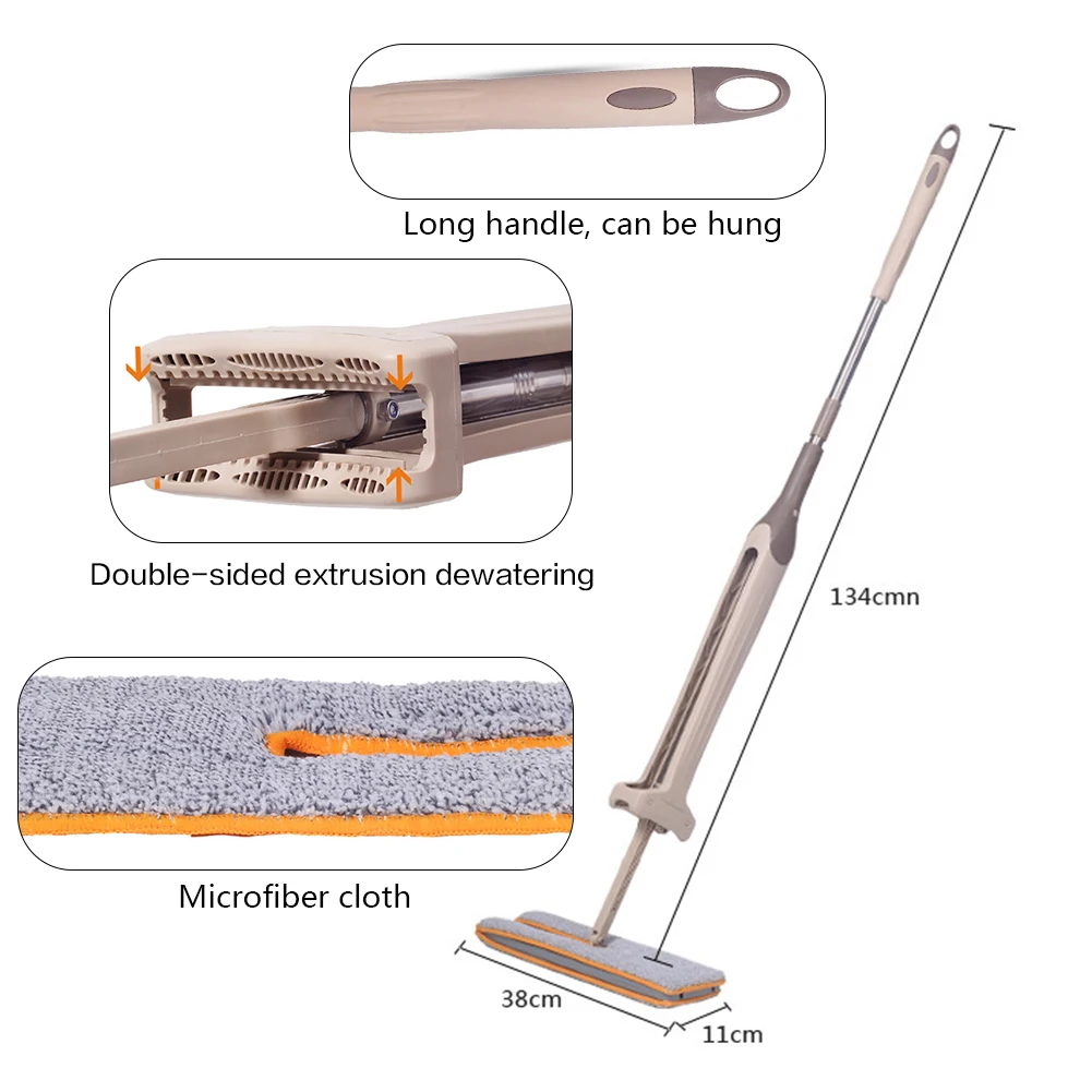 Швабра для мытья пола двусторонняя швабра с телескопической ручкой инструмент