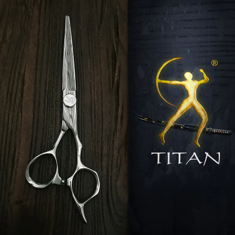 

TITAN 6 inch Cutting Thinning Tool máquina de cortar cabelo Hair Scissors Stainless Steel Salon Hairdressing Shears