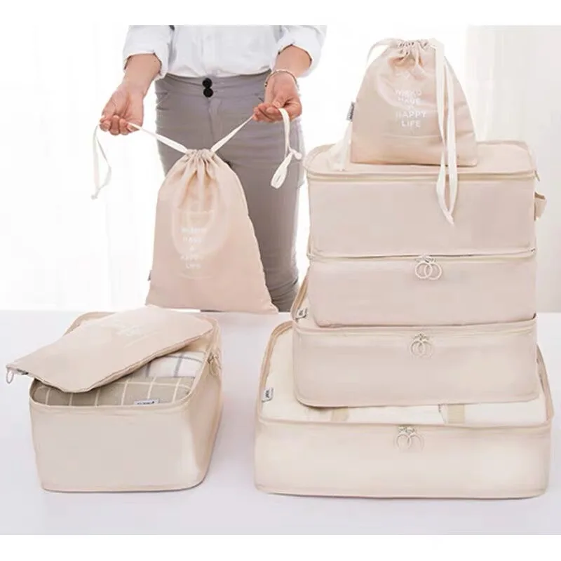 8 шт./компл. портативные сумки для хранения одежды дорожный набор чемодан деловых