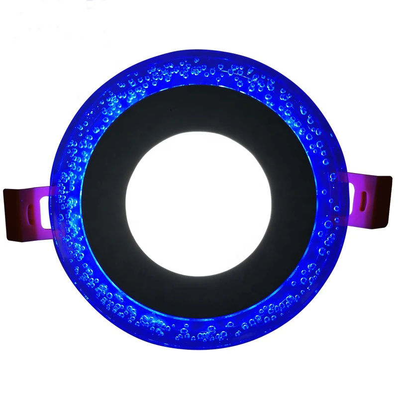 

12W 18W LED Two Color Panel Lamp Ultra thin round embedded
