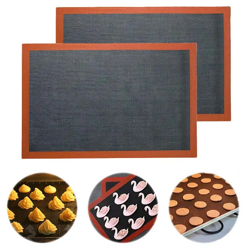 

Heat Resistant Oven Sheet Liner Baking Mat for Cookie /Bread/ /Biscuit/Puff/Eclair Perforated Silicone Pastry Nonstick Mat Tool