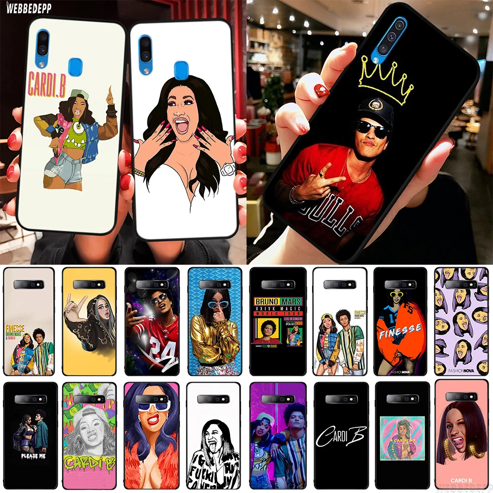 Чехол из ТПУ Cardi B и Bruno Mars для Samsung Galaxy A2 Core A20e A70s J4 J6 Plus Prime J7 Duo J8 мягкий