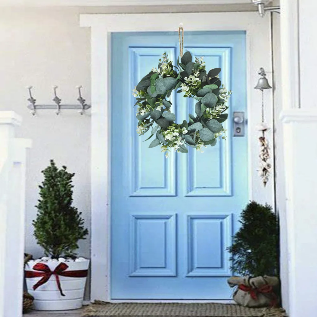 

Simulation Garland Door Decoration Ring Small Thorn Door Leaf Wreath