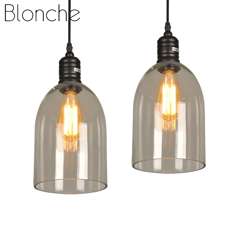 Винтажный кантри подвесной светильник s стеклянный для гостиной спальни кухни