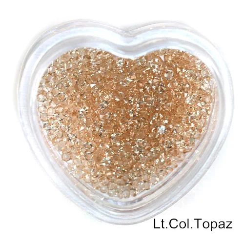 lt Col.Topaz 1,1 мм-1,6 мм стразы мини-Пикси стразы без горячей фиксации микро-циркониевые блестящие стразы мини-украшения для дизайна ногтей B3191 - Цвет: lt Col.Topaz