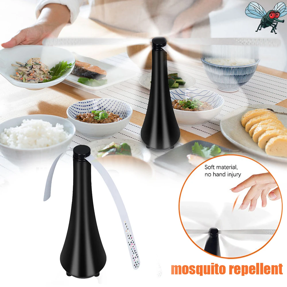 

Fly Repellent Fan Portable Mosquito Table Fan Fly Destroyer Propellor for Table Indoor Outdoor Meal Flies And Bugs Away