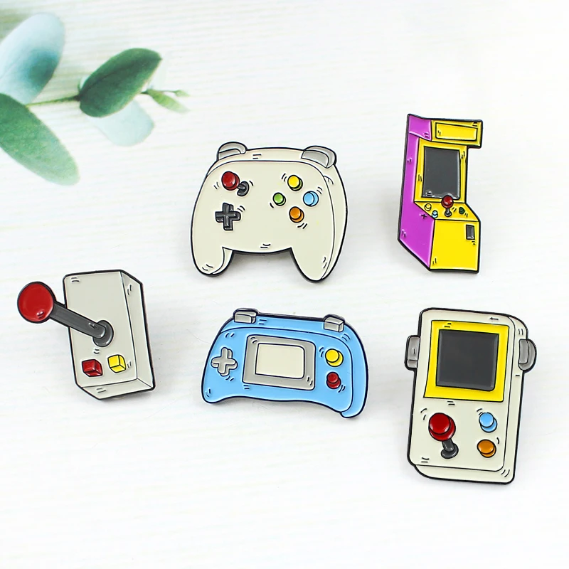 Брошь в стиле ретро с героями мультфильмов игровой автомат ручки модная значок