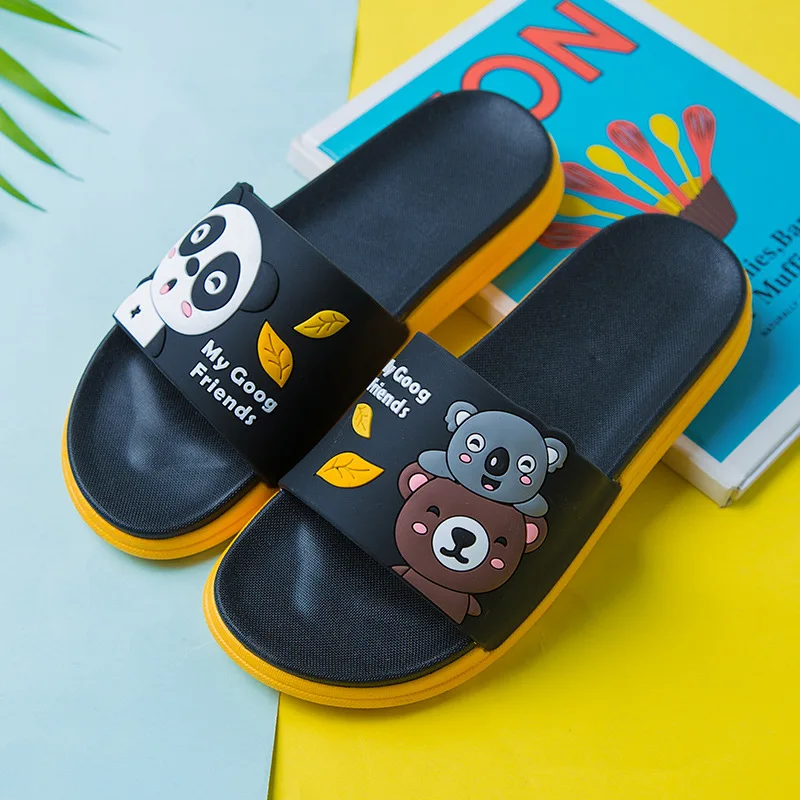 

Women Thick Bottom 2021 Summer Indoor Home Fashion Cartoon Non-slip Tide Sandals Slippers Shoes Soft Outdoor Flat Beach Slides