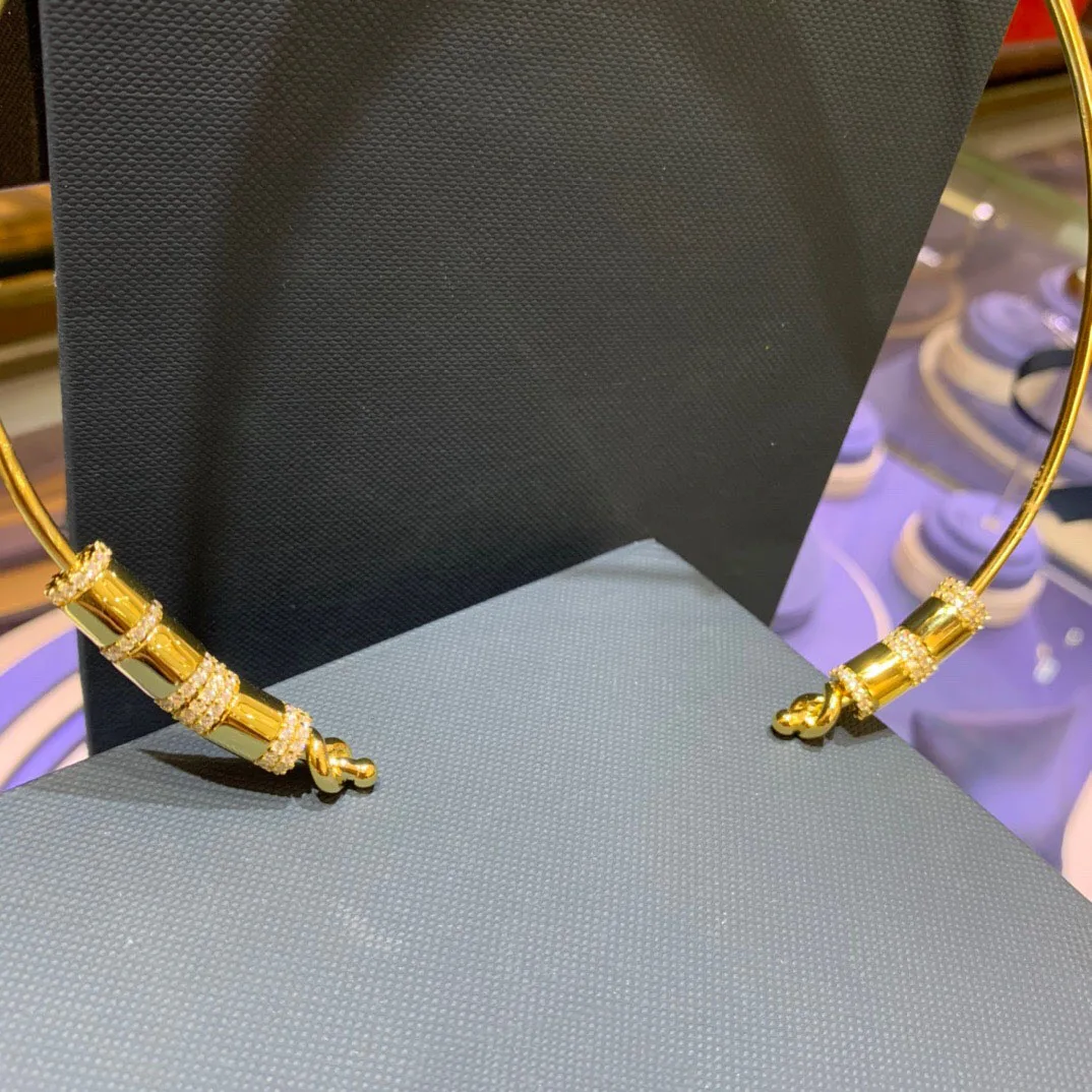 

Brand 1:1High Quality Fashion Necklace Yellow Gold Color Multicolor Choker Multi Circle Zirconia Necklace for Women Jewelry