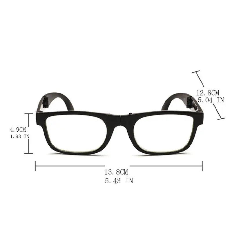 

Reading Glasses Folding Frame Resin Durable Portable Collapsible Ultra-Light Magnifying Glasses 7 Degrees Optional