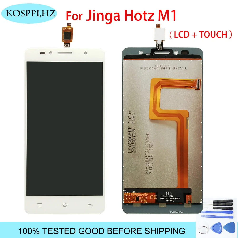 5 дюймовый ЖК дисплей для Jinga Hotz M1 + кодирующий преобразователь сенсорного экрана