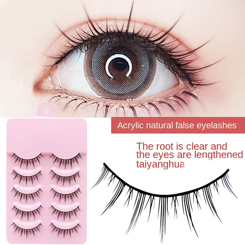 

5 пар накладных ресниц, наращивание глаз, Натуральные Искусственные ресницы, Набор принадлежностей для ресниц, инструменты для макияжа, инд...