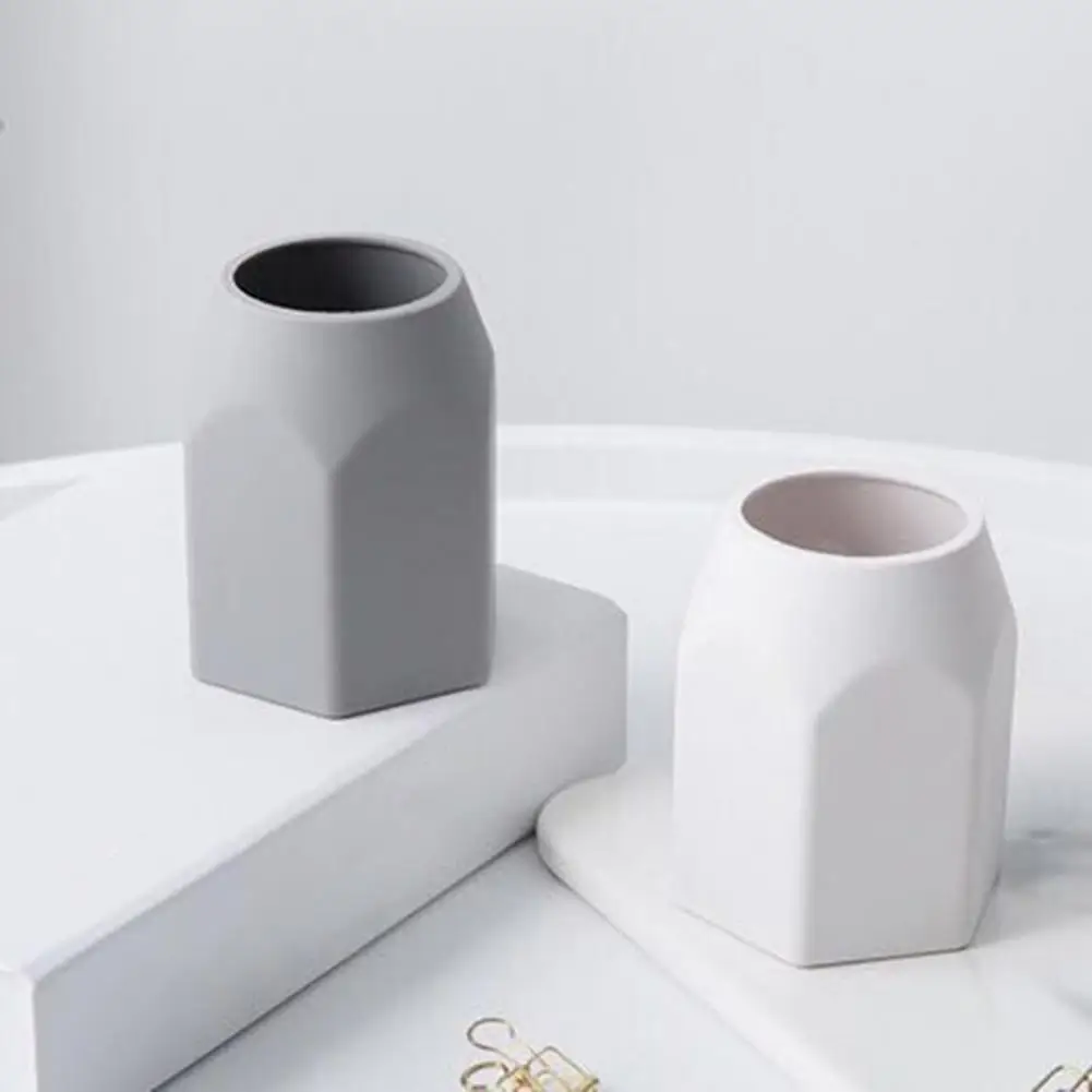 

Desktop Soft Silicone Solid Color Pen Holder Organizer Stationery Accessory