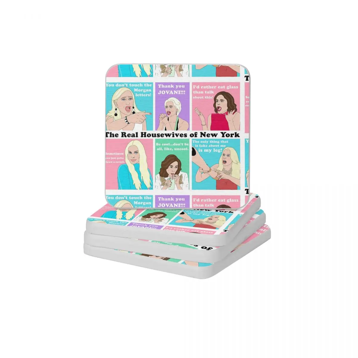 

Настоящие домохозяйки NY Drama диатомит квадратные круглые подставки Защита от ожогов Коврик для мыла и зубной щетки 10x10 см