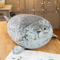 20 80cm huge cute sea lion plush toys soft seal plush stuffed sleep dolls simulated 3d novelty throw pillows gift for children