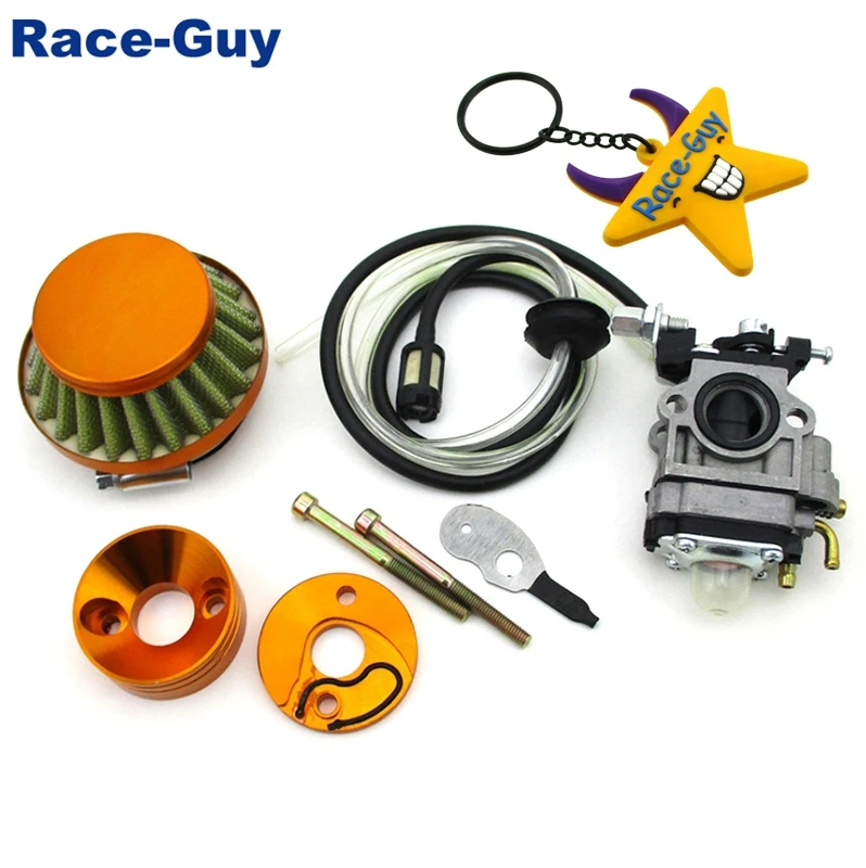 Золотой 44 мм воздушный фильтр + адаптер Vstack 19 карбюратор шланг топливного фильтра