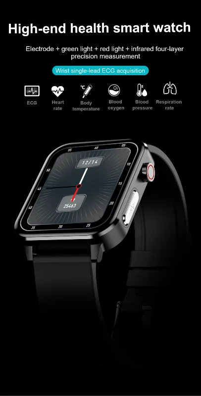 

E86 Smart Watch Real-time Body Temperature Blood Pressure Monitoring Activity Tracker Sports Watch Smart Bracelet For Women