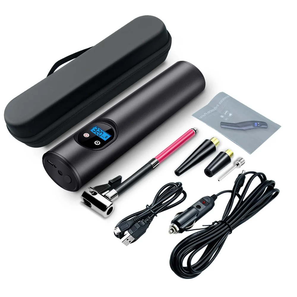 

Inflatable Pump Air compressor Tyre Inflator Mini Portable Compressor 12V 150PSI Rechargeable Air Pump for Car Bicycle balls