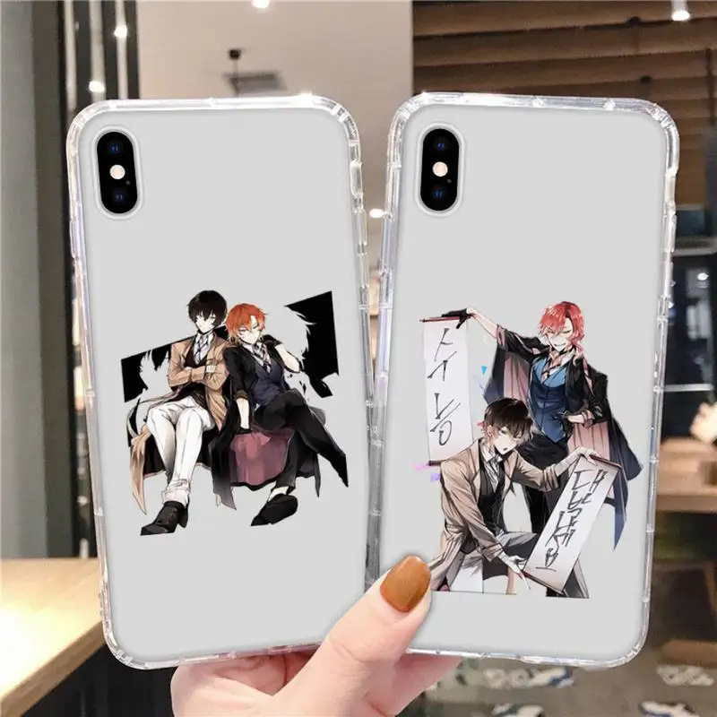 

Anime Bungou Stray Dogs Phone Case Transparent for Huawei honor Enjoy Y V 9 7 8 10 20 30 40 SE S E C lite pro plus 2019